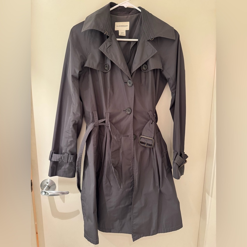 Club Monaco Gray Trench Coat